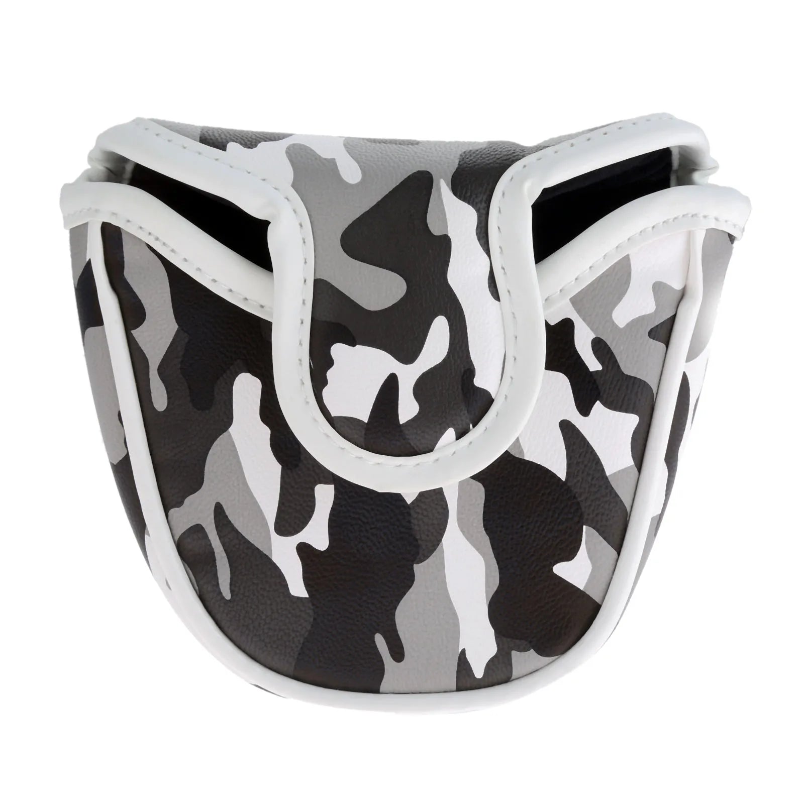 1Pc PU Leather Camouflage Pattern Golf Club Heads Covers Golf Putter Putting Headcover Magnetic Buckle Mallet Putter Cover Bag