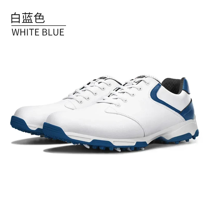 PGM Men Golf Shoes Anti-slip Breathable Golf Sneakers Super Fiber Spikeless Waterproof Outdoor Sports Leisure Trainers
