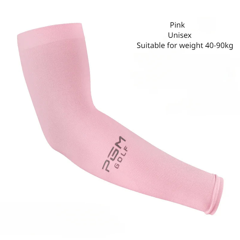 1Pair PGM Golf Sleeve Sunscreen Cuff UV Sun Protection Arm Sleeves Anti-Slip Men Women Long Glove Golf Outdoor Sport Accessories