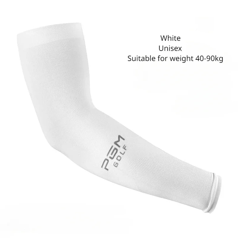 1Pair PGM Golf Sleeve Sunscreen Cuff UV Sun Protection Arm Sleeves Anti-Slip Men Women Long Glove Golf Outdoor Sport Accessories