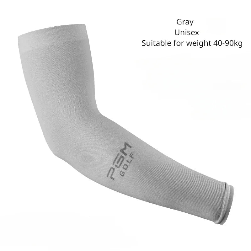 1Pair PGM Golf Sleeve Sunscreen Cuff UV Sun Protection Arm Sleeves Anti-Slip Men Women Long Glove Golf Outdoor Sport Accessories