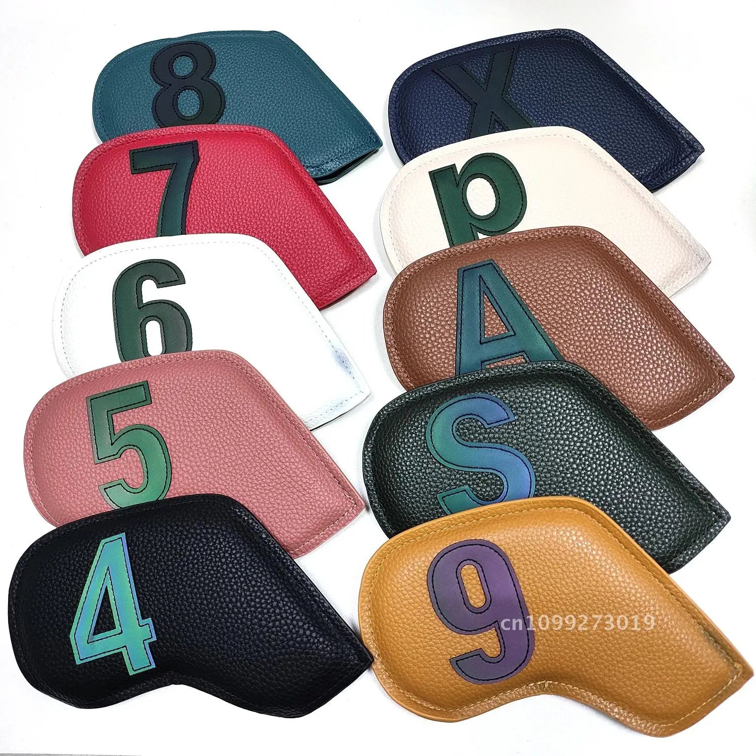 10pcs/set Golf Iron Headcover 3-9,P,S,A, Club Cover Equipment Number Sport Accessories Training Embroidery Golf