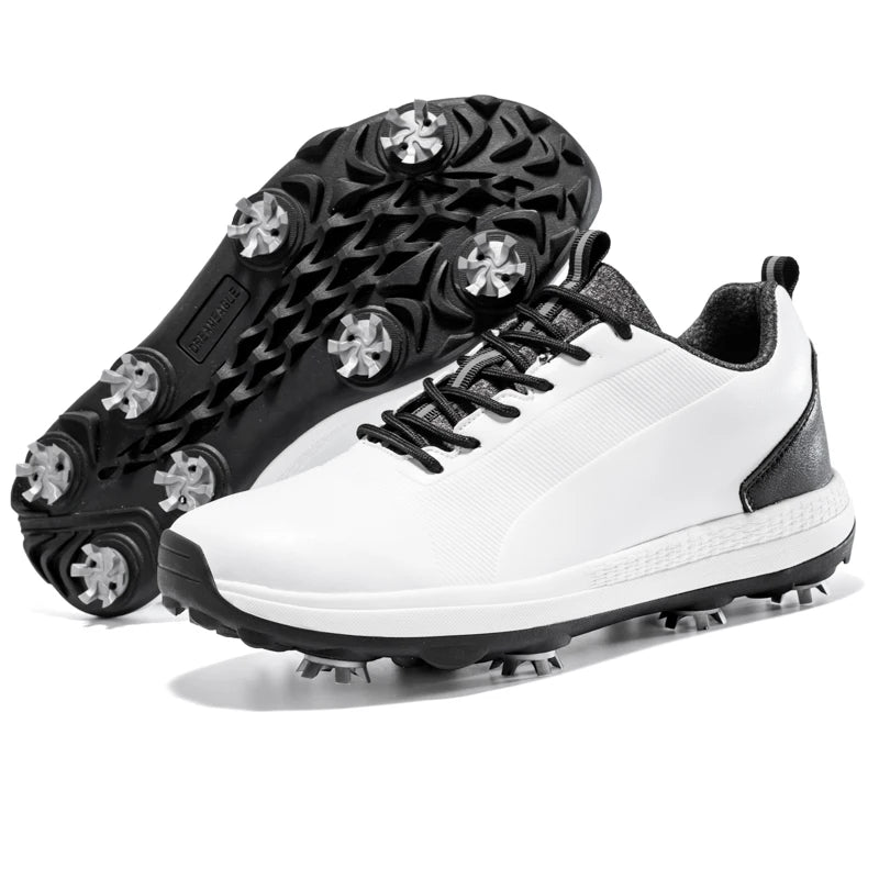Hot Sale Lersure Golf Shoes Men Waterproof Golf Spikes Sneakers Professional Non-Slip Golf Footwear Trainers Luxury Sports Shoes