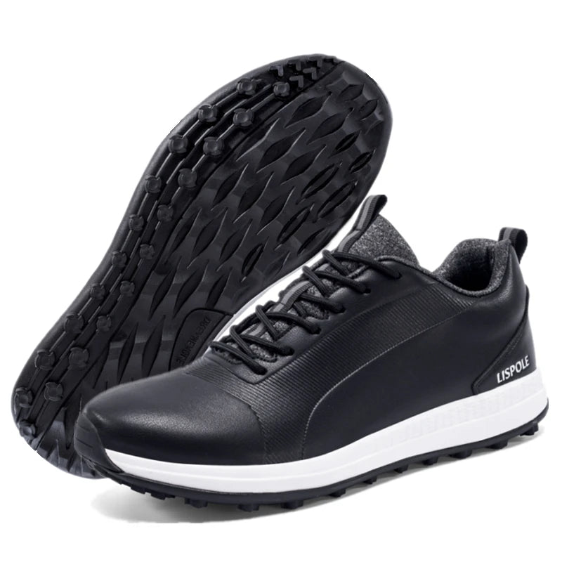 Hot Sale Lersure Golf Shoes Men Waterproof Golf Spikes Sneakers Professional Non-Slip Golf Footwear Trainers Luxury Sports Shoes