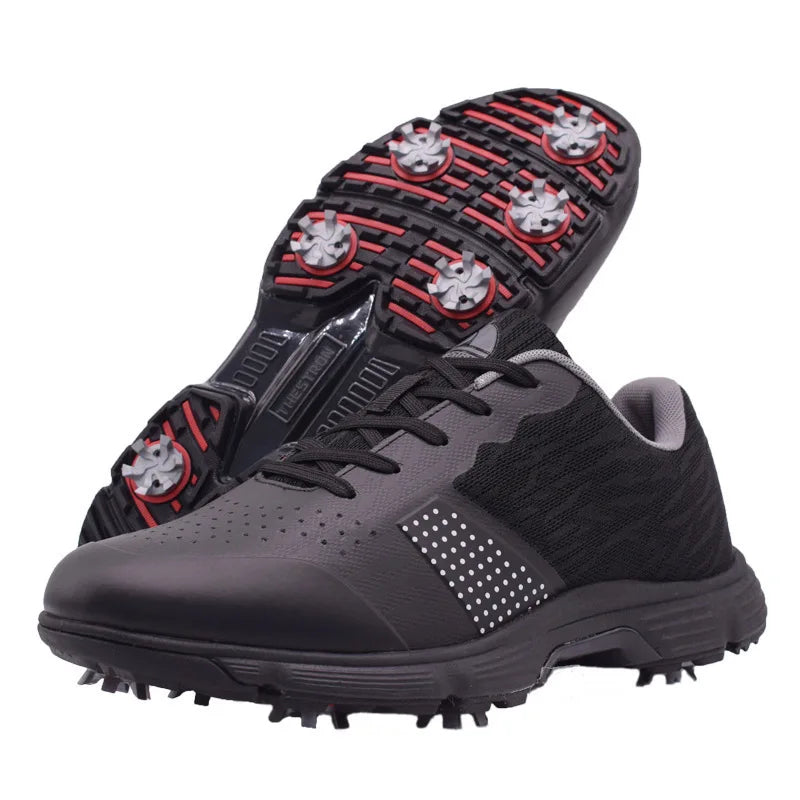 Waterproof Golf Shoes for Men Spikeless Outdoor Golf Sport Training Sneakers Classic Mens Golf Trainers Big Size 13 14