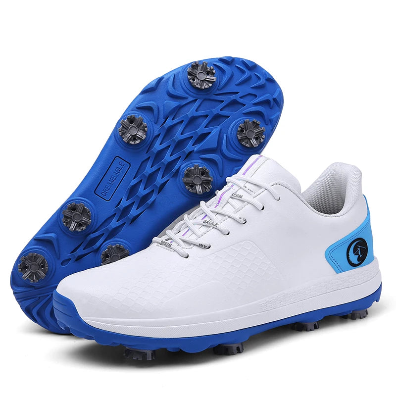 Professional Luxury Golf Shoes Outdoor Waterproof Non-Slip Golf Sneakers Men Casual Athletic Golfer Footwear Golfing Sport Shoes