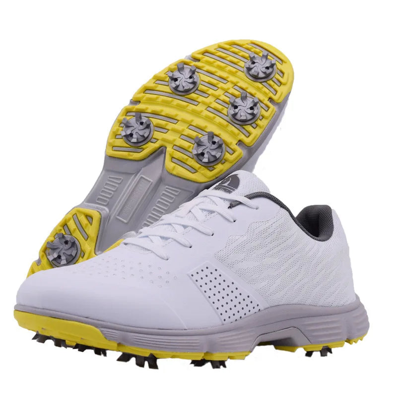 Waterproof Golf Shoes for Men Spikeless Outdoor Golf Sport Training Sneakers Classic Mens Golf Trainers Big Size 13 14