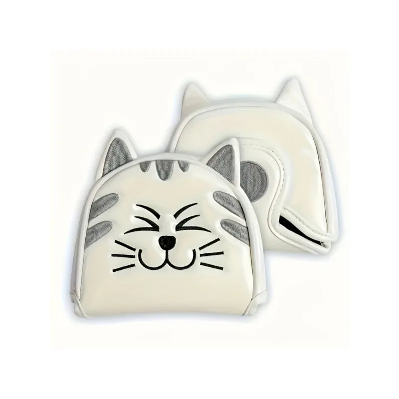1pc Cute cat shaped golf protective cover, golf putting cover, dust-proof and durable, providing the best protection