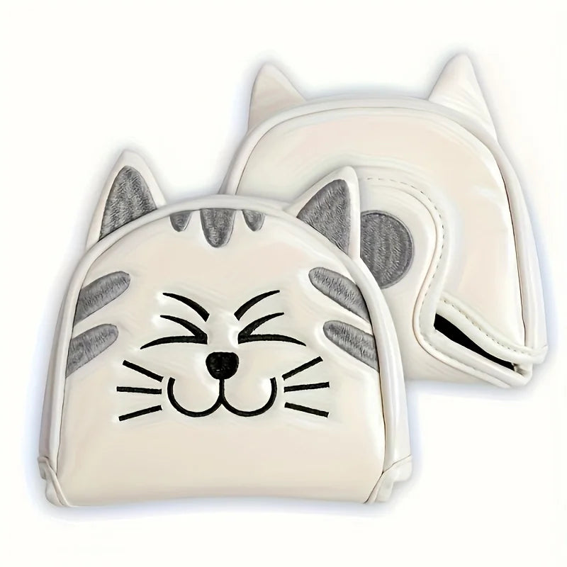 1pc Cute cat shaped golf protective cover, golf putting cover, dust-proof and durable, providing the best protection