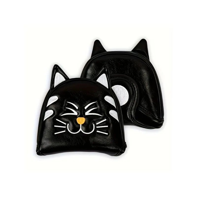 1pc Cute cat shaped golf protective cover, golf putting cover, dust-proof and durable, providing the best protection