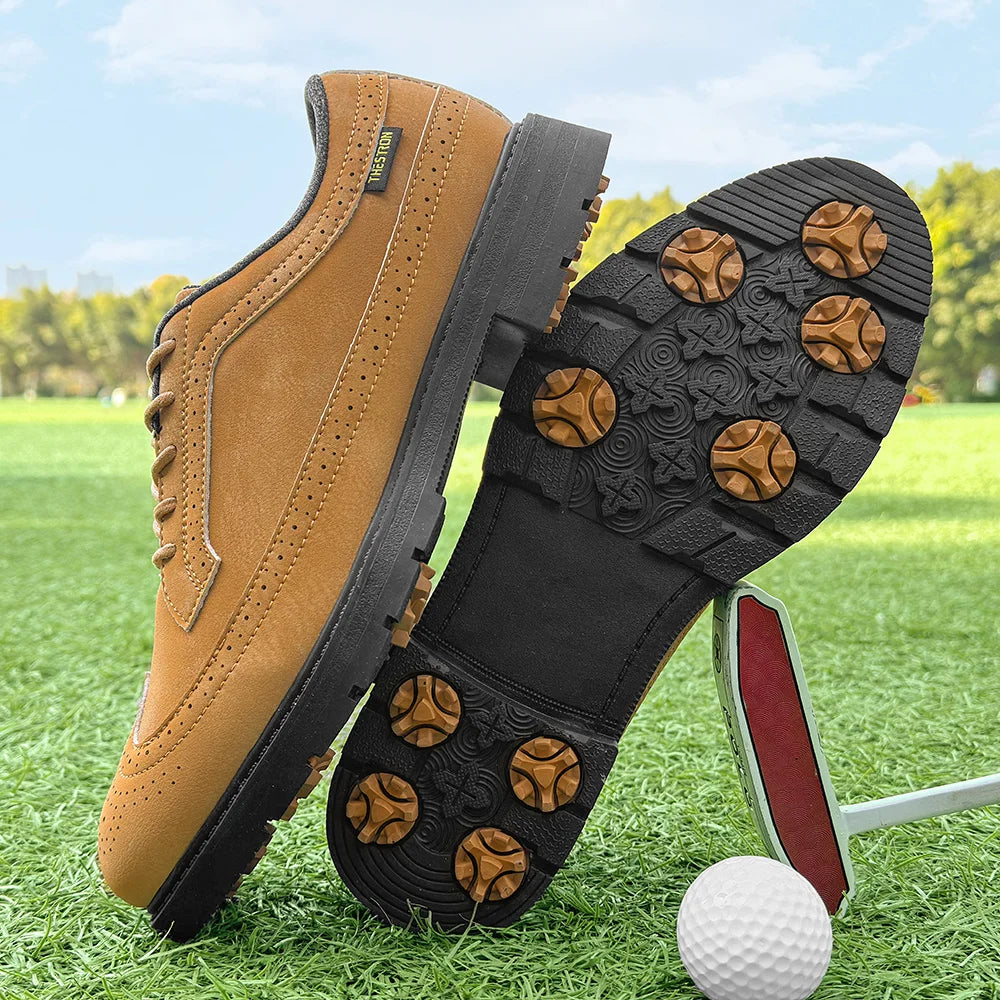 Men Golf Shoes Anti Slip Golf Footwears Comfortable Walking Golfing Sneakers Exercise