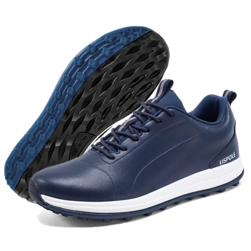 Hot Sale Lersure Golf Shoes Men Waterproof Golf Spikes Sneakers Professional Non-Slip Golf Footwear Trainers Luxury Sports Shoes