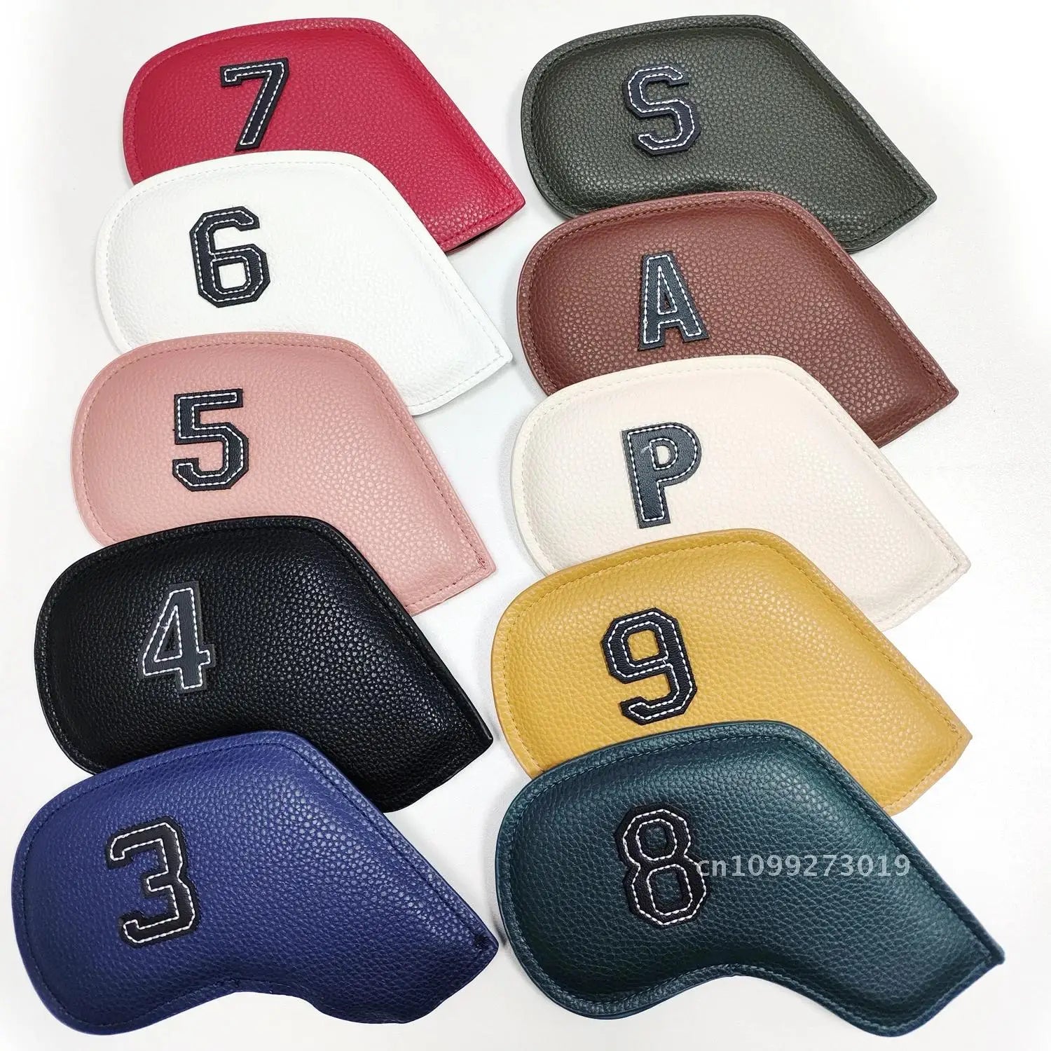 10pcs/set Golf Iron Headcover 3-9,P,S,A, Club Cover Equipment Number Sport Accessories Training Embroidery Golf