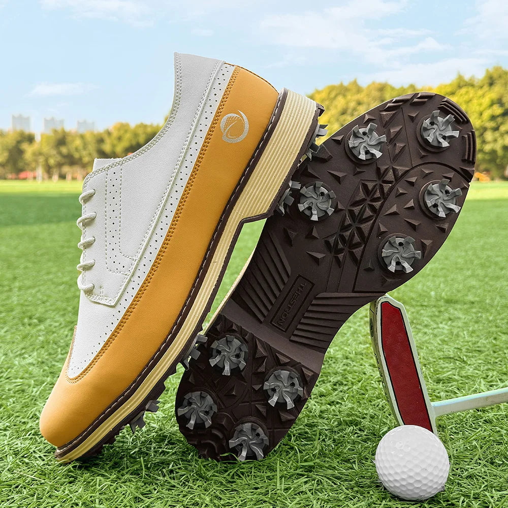 Professional  Golf Shoes for Men Anti Slip Spikes Golf Shoe Man Big Size 47 48